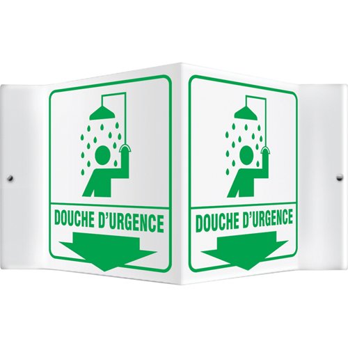 SEE292-"Douche d'urgence" Projection™ Sign