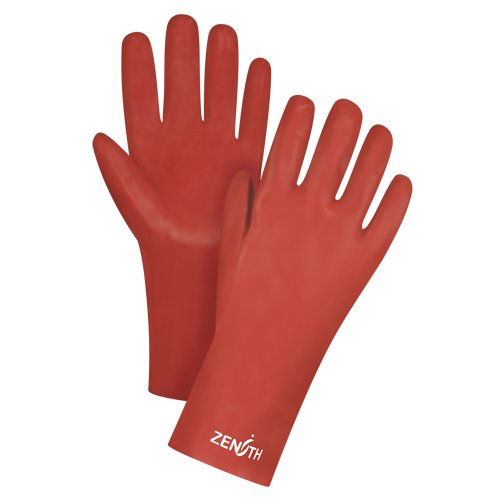 SEE804-Red Smooth-Finish Chemical-Resistant Gloves