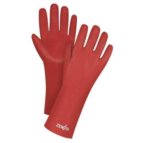 SEE805-Red Smooth-Finish Chemical-Resistant Gloves