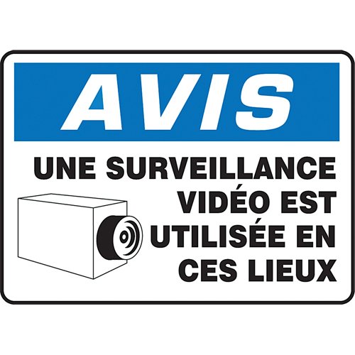 SEF988-"Surveillance vidéo" Sign