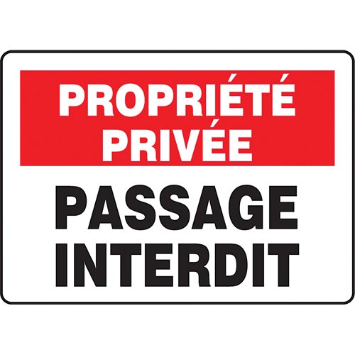 SEG006-"Passage interdit" Sign