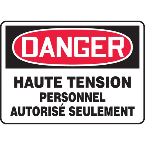 SEG223-"Haute tension" Sign