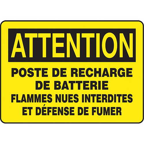 SEG254-"Poste de recharge de batterie" Sign