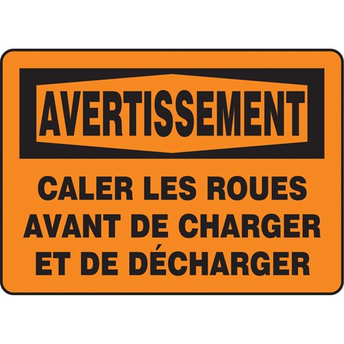 SEG746-"Caler les roues" Sign