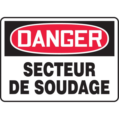 SEG773-"Secteur de soudage" Sign