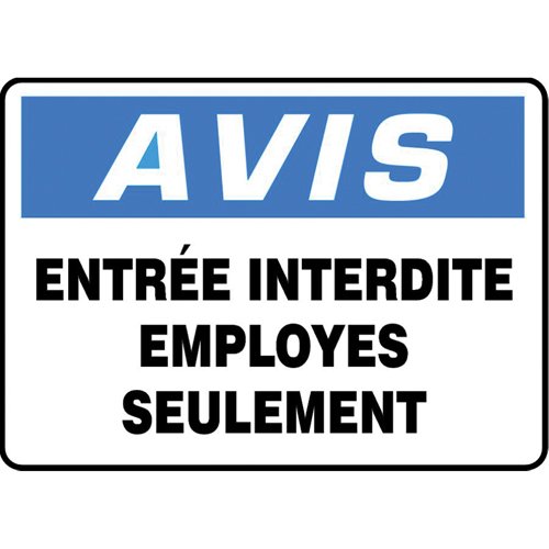 SEI399-"Entrée interdite" Sign