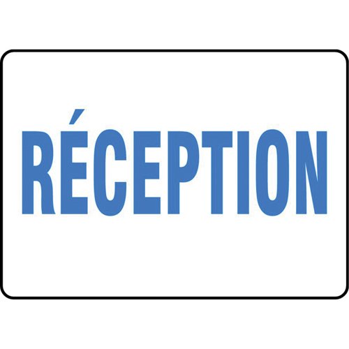 SEI417-"Réception" Sign