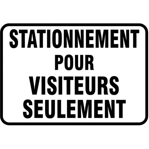 SEI425-"Stationnement pour visiteurs" Sign