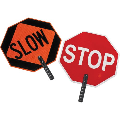 SEI475-Double-Sided "Stop/Slow" Traffic Control Sign