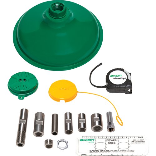 SEI818-Axion Advantage® Shower & Eye/Face Wash Upgrade Kit with Green ABS Plastic Eye/Face Wash Head & Showerhead