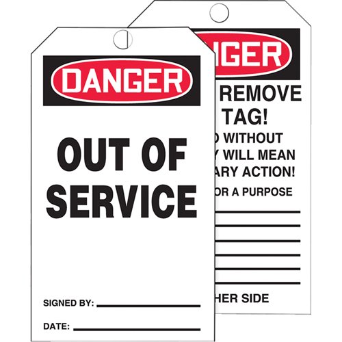 SEI937-Tags By-The-Roll Safety Tags