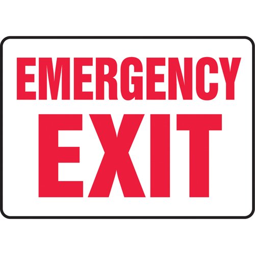 SEJ220-"Emergency Exit" Sign