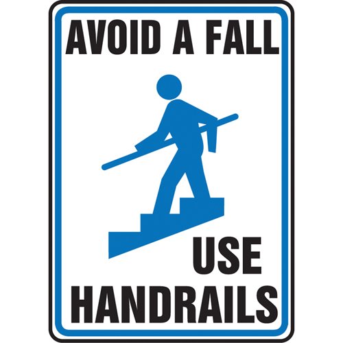 SEJ235-"Use Handrails" Sign