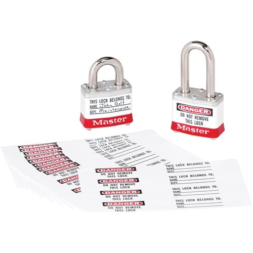 SEJ533-Zenex™ Thermoplastic Photo Padlock Identification Labels