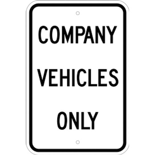 SEK415-"Company Vehicles Only" Designated Parking Sign