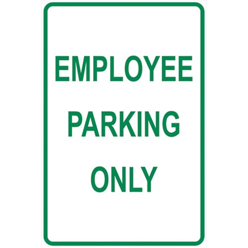 SEK418-"Employee Parking Only" Designated Parking Sign