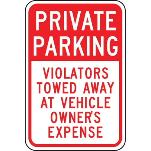 SEK423-"Private Parking" Designated Parking Sign