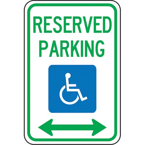 SEK430-Handicapped Designated Parking Sign