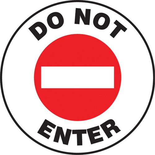 SEK461-"Do Not Enter" Pavement Sign