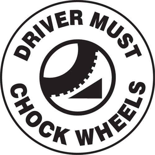 SEK462-"Chock Wheels" Pavement Sign