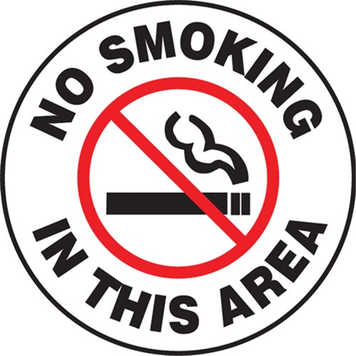 SEK465-"No Smoking In This Area" Sign