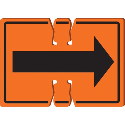 SEK503-Double-Sided Arrow Traffic Cone Top Sign