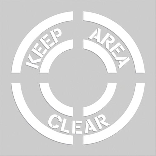 SEK517-Floor Marking Stencils - Keep Area Clear