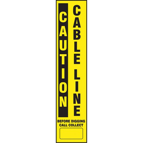 SEK550-Flexible Marker Stake Decals - Caution Cable Line