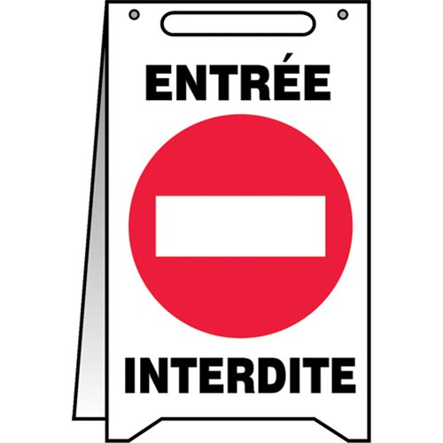 SEL055-"Entrée interdite" Fold-Ups™ Sign