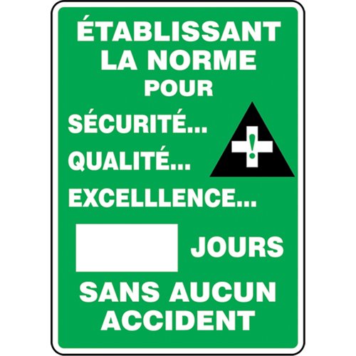SEL067-"Jours sans accident" Write-A-Day Scoreboard