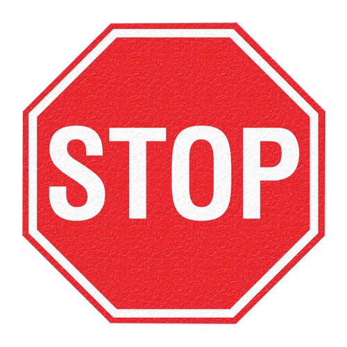 SFU877-"Stop" Floor Sign
