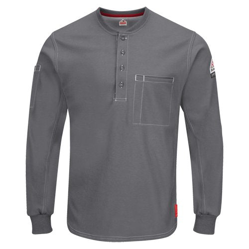SGC029-Excel FR® Long Sleeve Henley Shirts