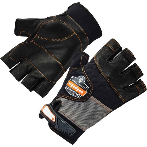 SGE003-ProFlex 901 Half-Finger Leather Impact Gloves