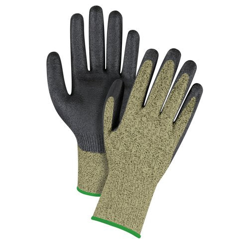 SGF146-Black & Yellow Seamless Stretch Cut-Resistant Gloves