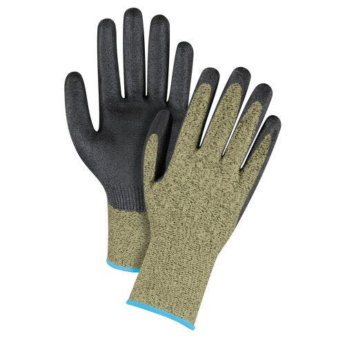 SGF148-Black & Yellow Seamless Stretch Cut-Resistant Gloves