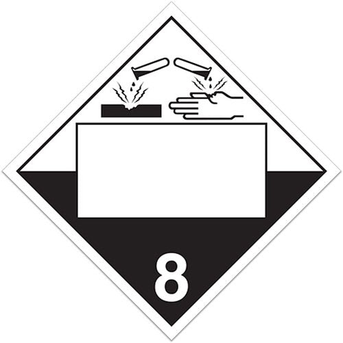 SGF908-Corrosives TDG Placard