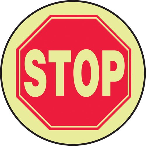 SGH829-"Stop" Lumi-Glow™ Floor Sign