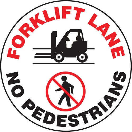 SGH835-"Forklift Lane" Slip-Gard™ Floor Sign