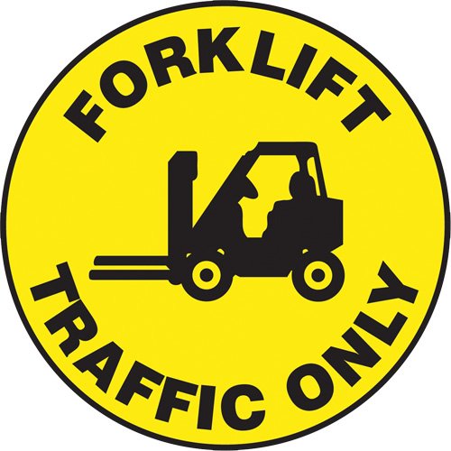 SGH836-"Forklift Traffic Only" Slip-Gard™ Floor Sign