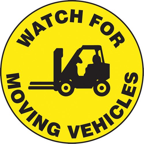 SGH837-"Watch For Moving Vehicles" Slip-Gard™ Floor Sign