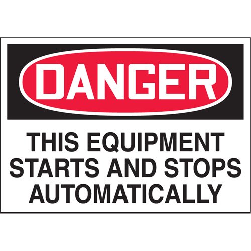 SGH840-"Starts & Stops Automatically" Label
