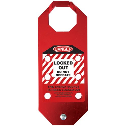 SGH860-Stopout® OSHA Danger Aluma-Tag™ Locked Out Do Not Operate Hasp