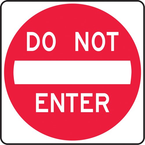 SGH894-Do Not Enter Lane Guidance Sign