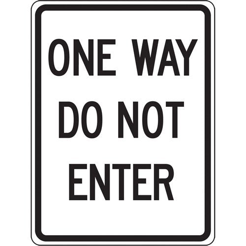 SGH896-"One Way" Sign
