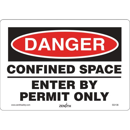 SGI136-Danger Confined Space Safety Sign
