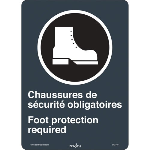 SGI140-Chaussures de Sécurité / Foot Protection CSA Standard Safety Sign