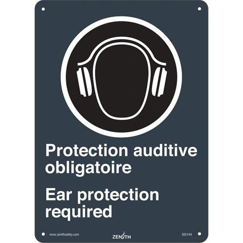 SGI144-Ear Protection / Protection Auditive CSA Standard Safety Sign