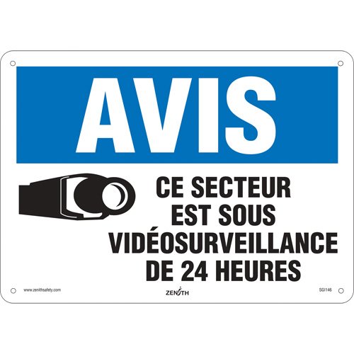 SGI146-"Sous vidéosurveillance" Sign