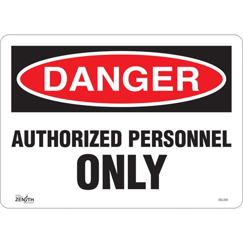 SGL338-"Authorized Personnel Only" Sign