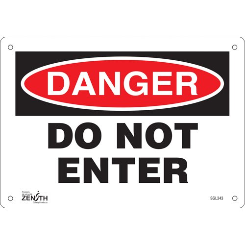 SGL343-"Do Not Enter" Sign
